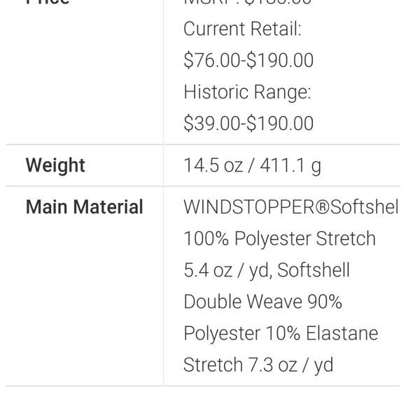 Nwot Marmot softshell ROM jacket, size small - Picture 10 of 10